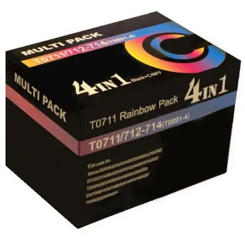 Comp Epson D78 4 Carts Range B C M Y T071540 also for T089540