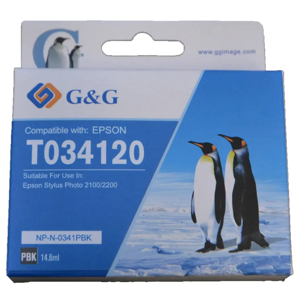 Comp Epson G+G T0341 Black Ink Ctg  T034140