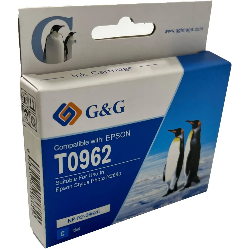Comp Epson G+G T0962 Cyan Ink Ctg C13T09624010