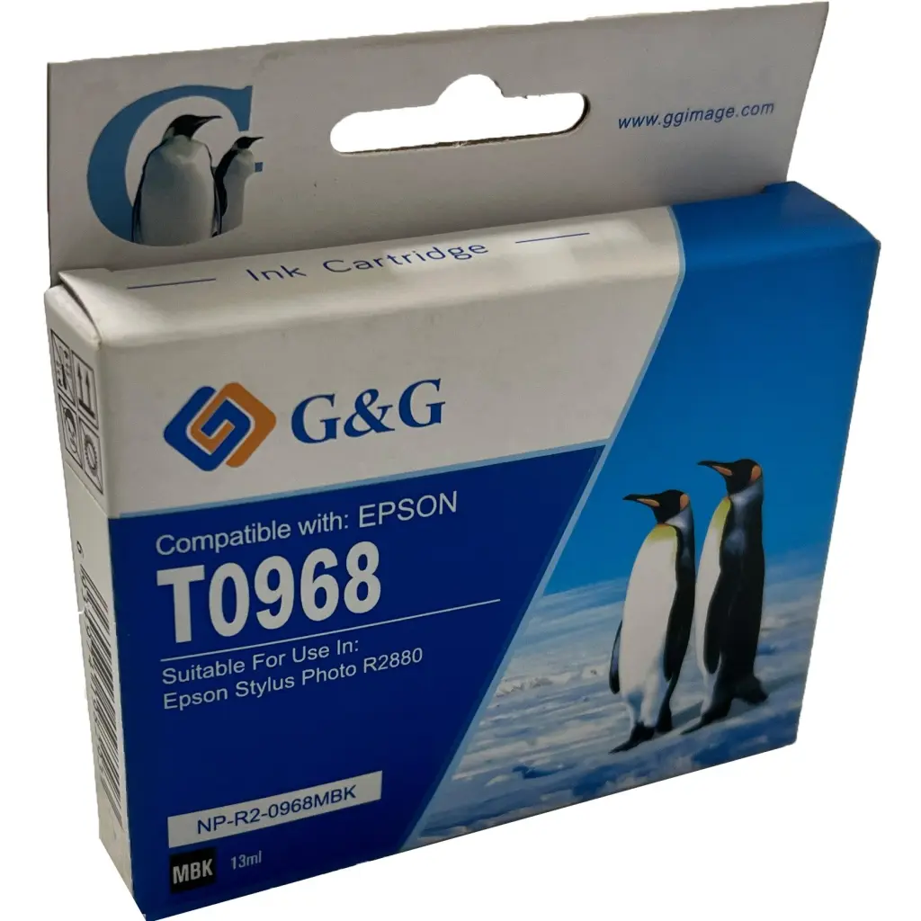 Comp Epson G+G T0968 Matt Black Ink Ctg C13T09684010