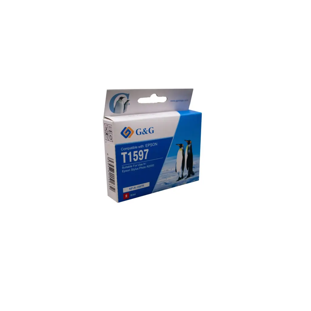 Comp Epson G+G T1597 Red Ink Ctg C13T159740