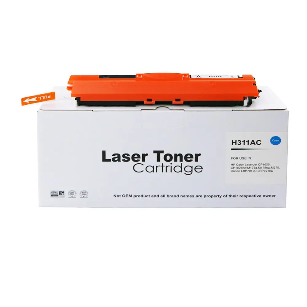 Comp HP CE311A Cyan Toner Ctg also for 126A Canon 729 4369B002AA