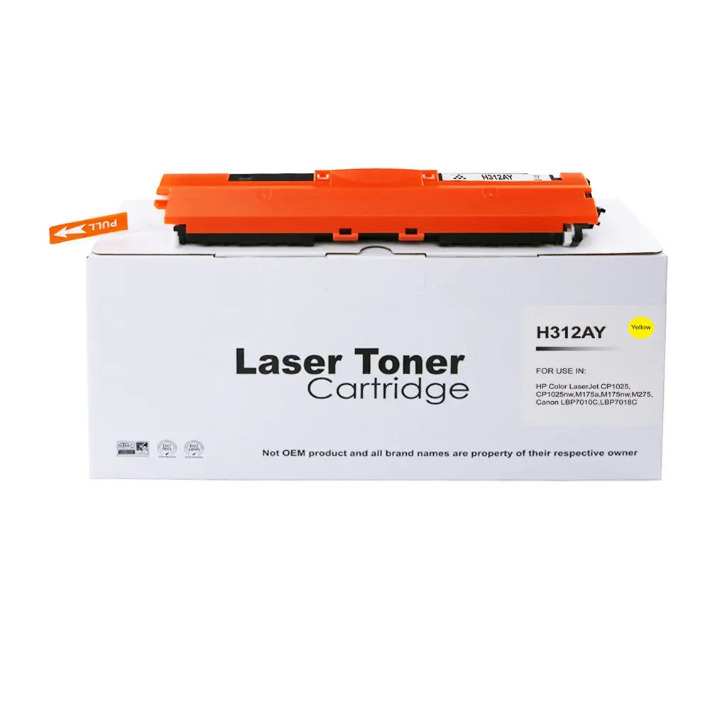 Comp HP CE312A Yellow Toner Ctg also for 126A Canon 729 4367B002AA