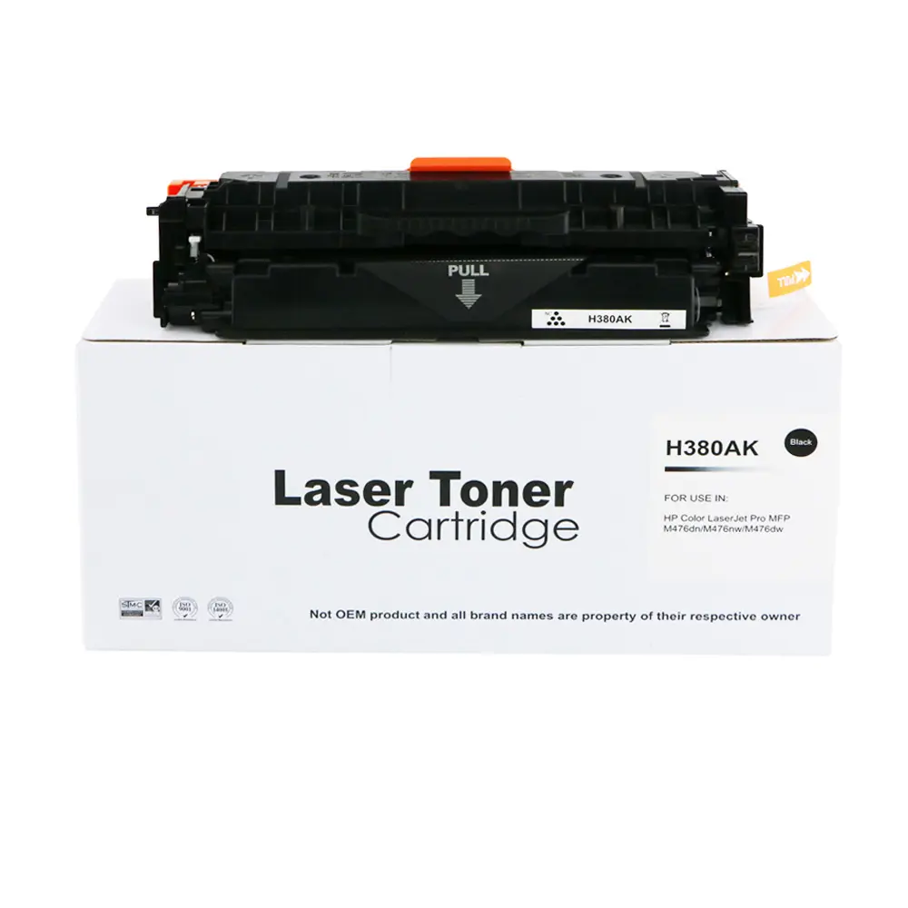 Comp HP LJ Pro M476 CF380A  Std. Black Toner also for 312A