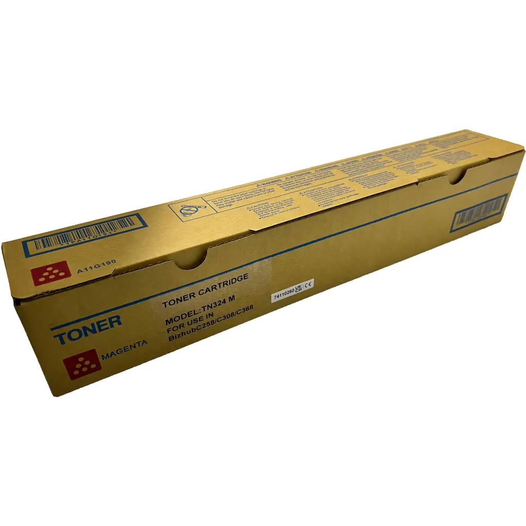 Comp Konica Minolta Bizhub C258 Magenta Toner TN324M A8DA350