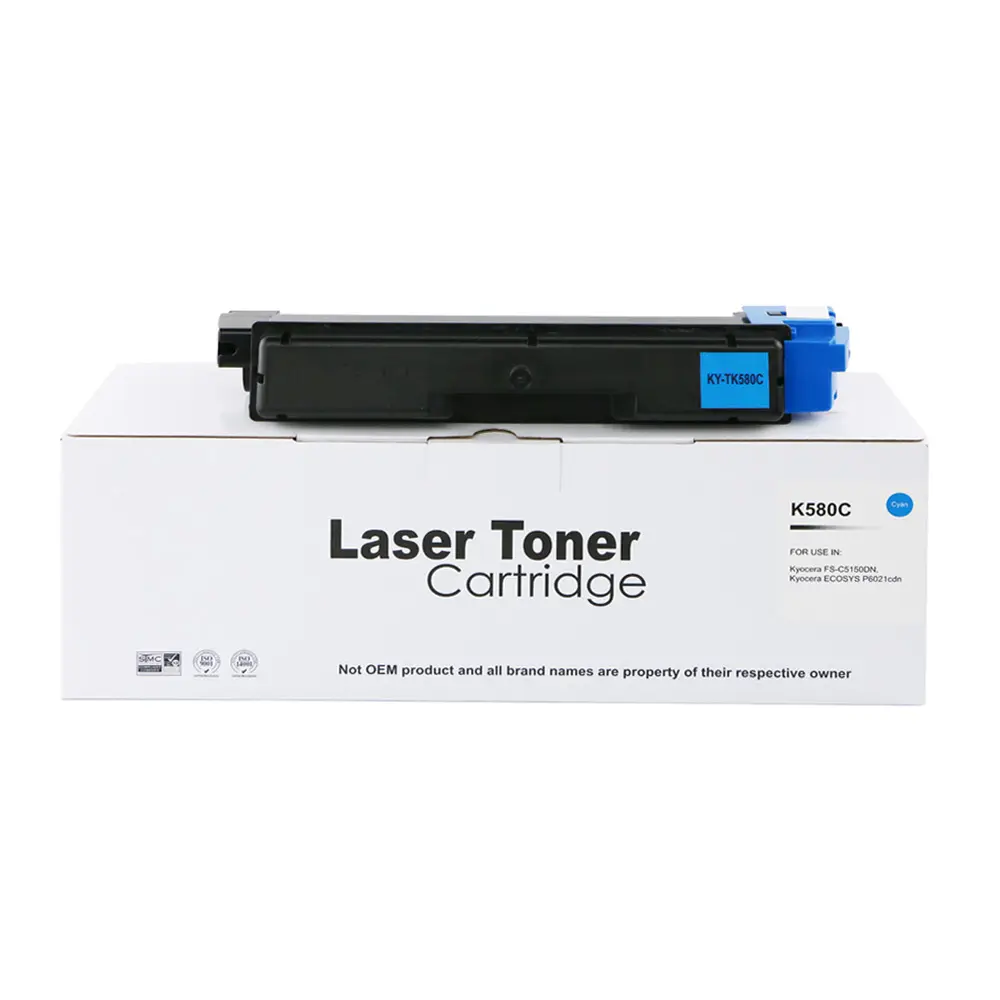Comp Kyocera Mita FSC5150 TK580C Cyan Toner 
