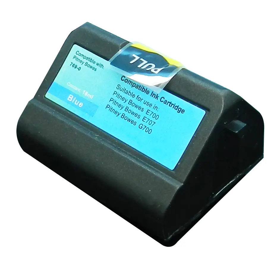 Comp Pitney Bowes E700 769-0 Blue Ink Ctg 10010-800 also for E74092-001 E74178-00