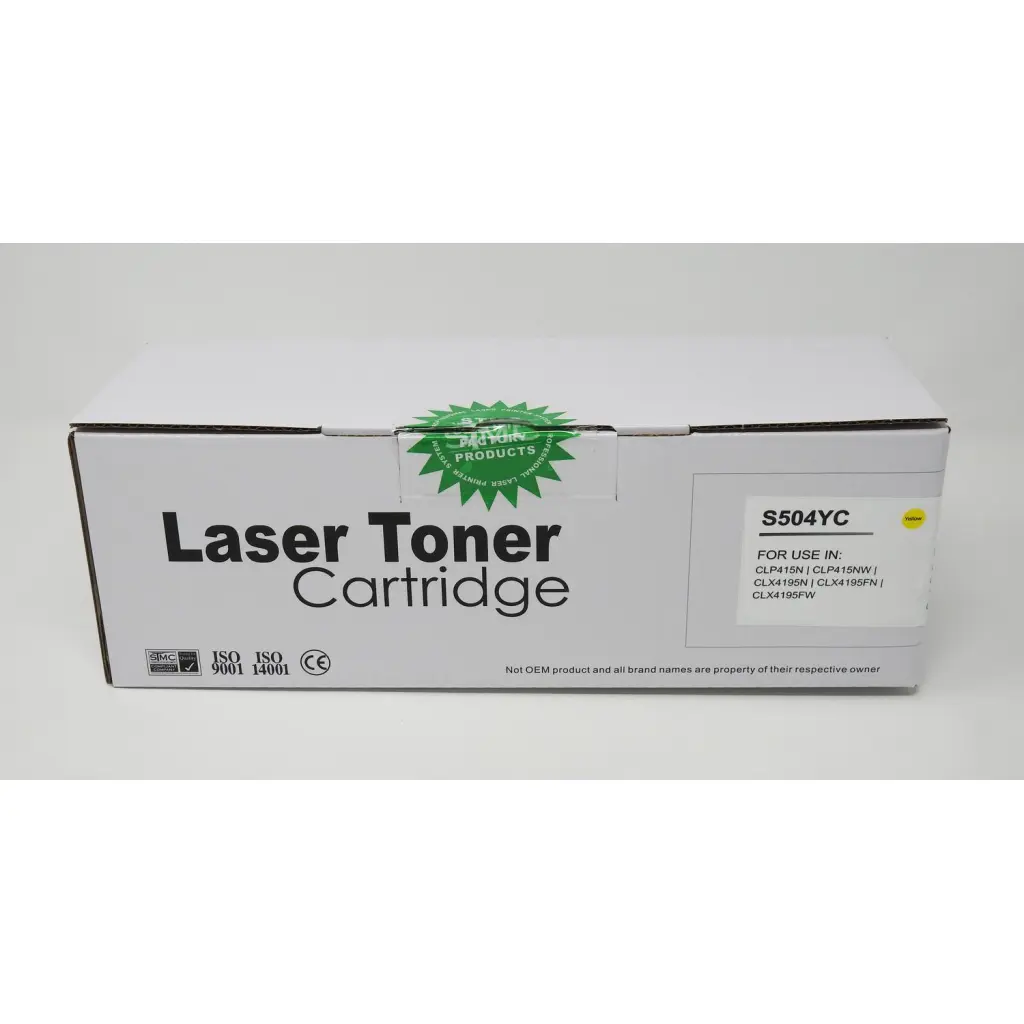 Comp Samsung CLP415 Yellow Toner CLT-Y504S  HP SU502A
