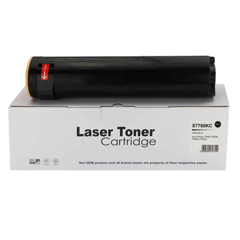 Comp Xerox Phaser 7760 Hi Cap Black Toner 106R01163