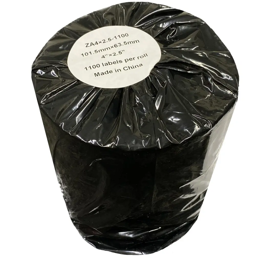 Comp Zebra White Shipping Paper Labels Roll 1100 pcs (ZA4x2.5-1100)