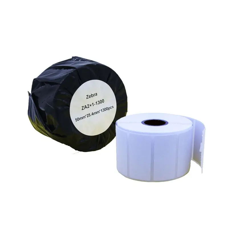 Comp Zebra White Small Address Paper Labels Roll 1300 pcs (ZA2X1-1300)