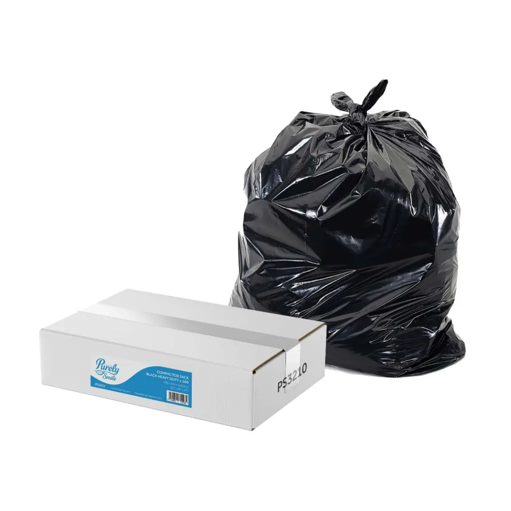 Compactor Sack Black Heavy Duty (100)