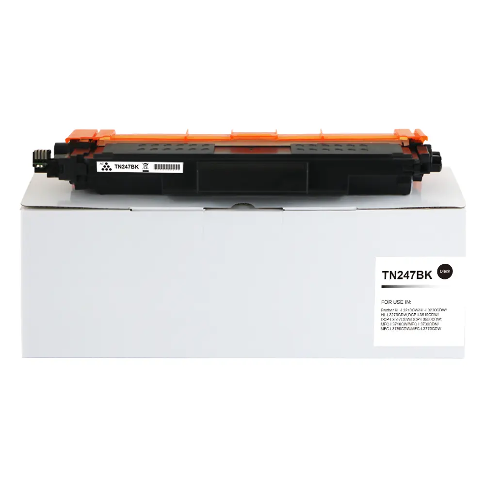 Compatible Brother TN247BK Hi Yld Black Toner CHIPPED