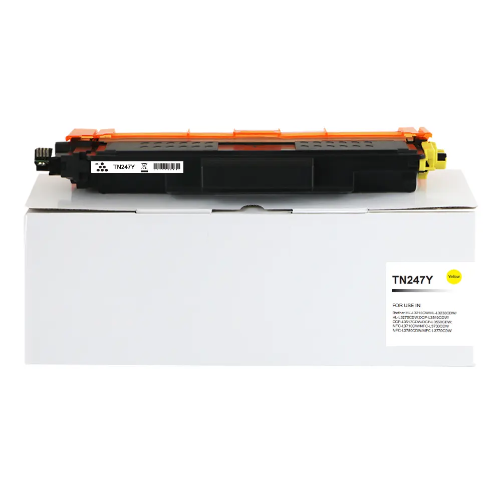 Compatible Brother TN247Y Hi Yld Yellow Toner CHIPPED