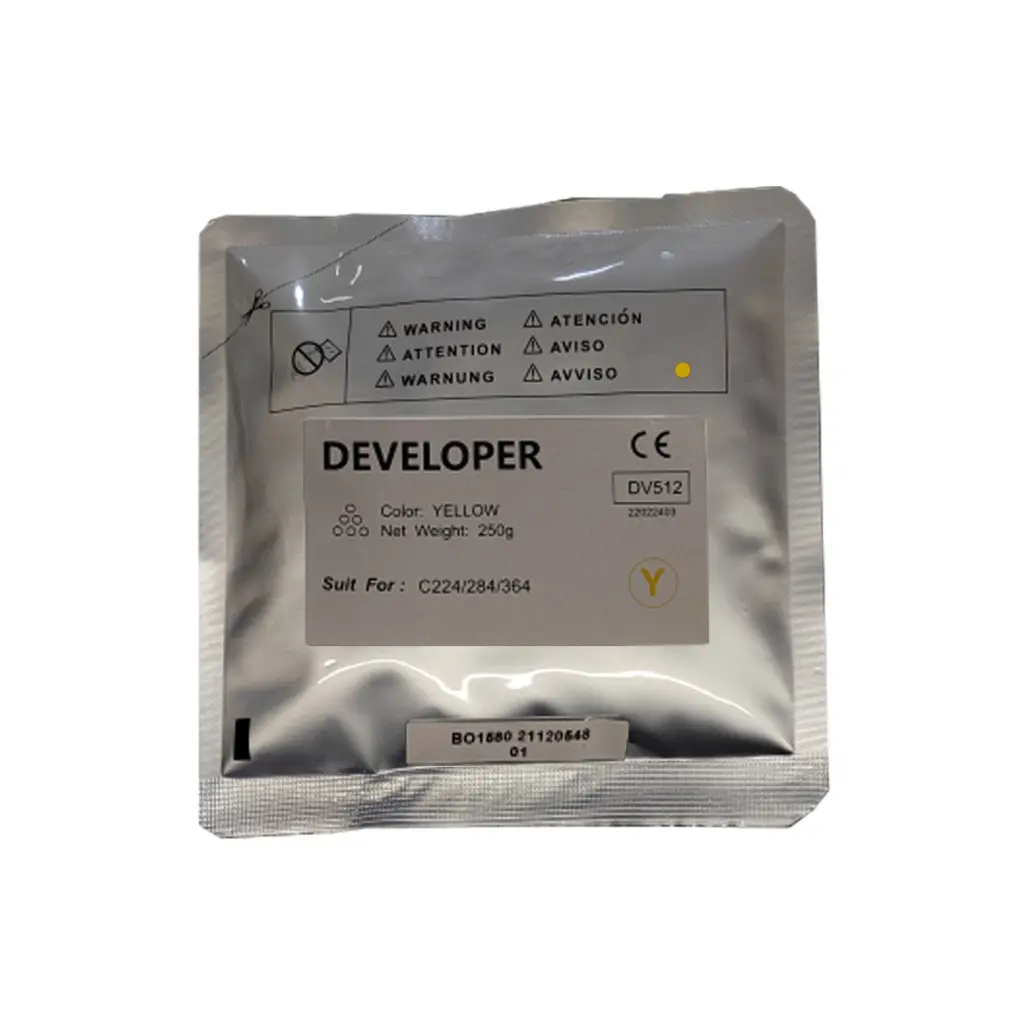 Compatible Konica Minolta DV512 Yellow Developer Bag