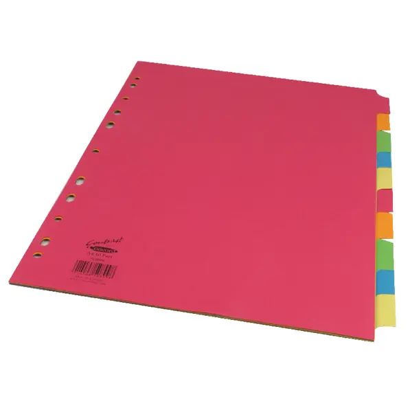 Concord Bright Subject Divider 10-Part  