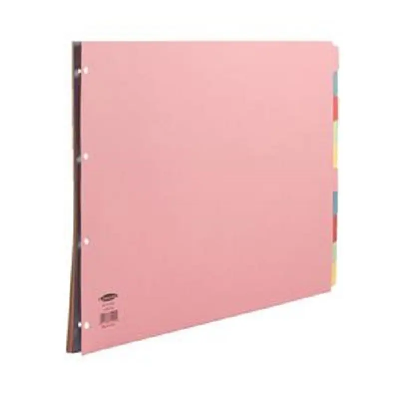Concord Divider A3 Landscape 10 Part Assorted Index Divider