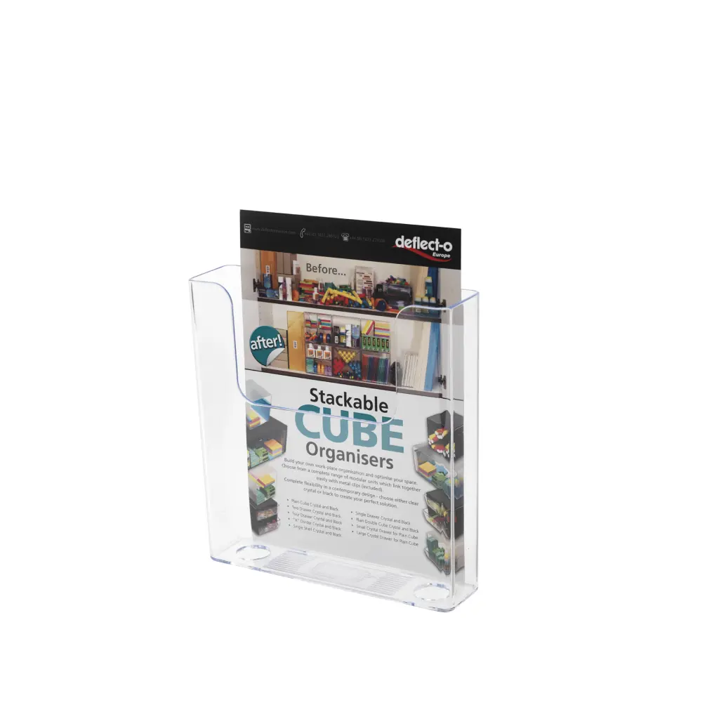 Deflecto A4 Portrait Flat Back Literature Holder