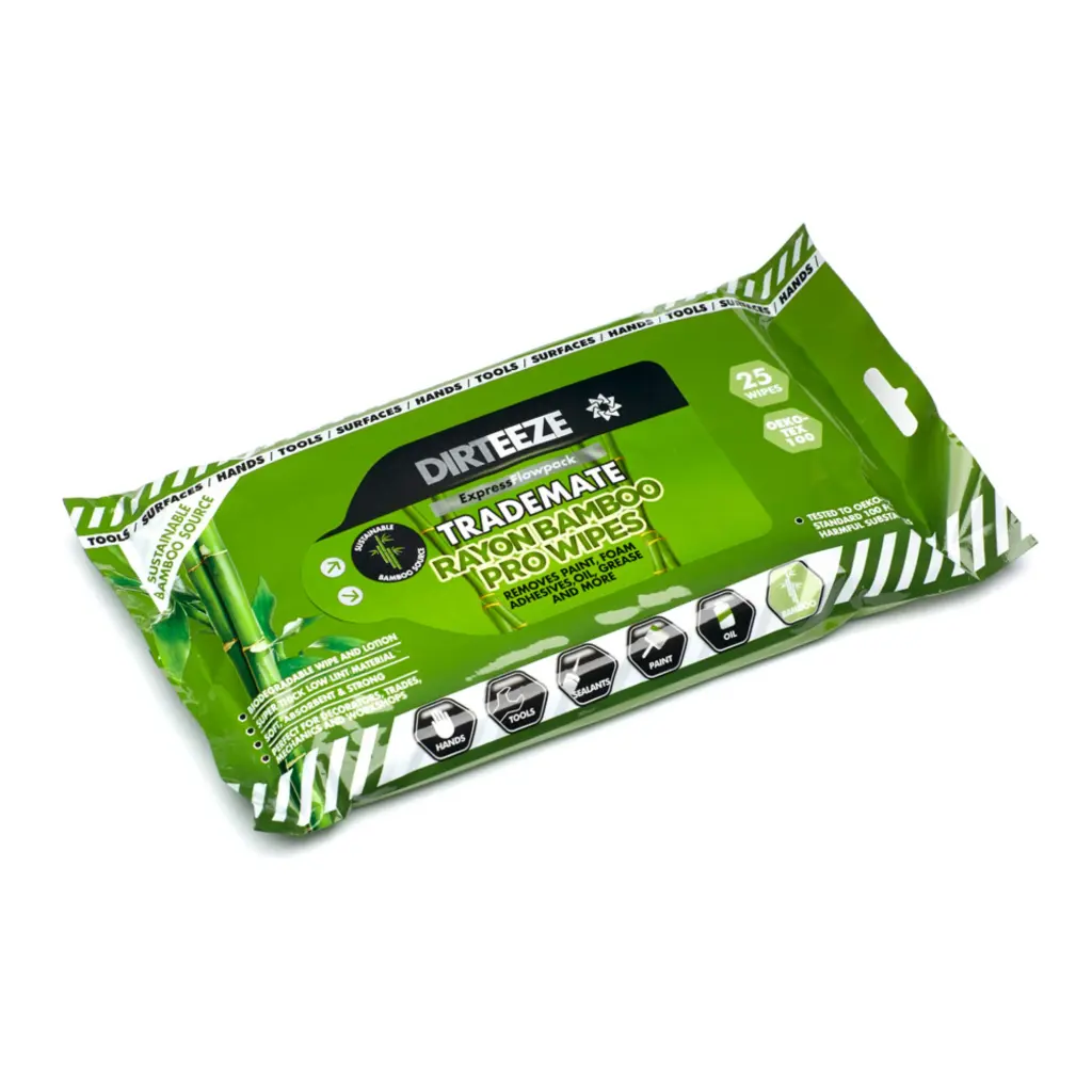 Dirteeze Trademate Bamboo Rayon Pro Wipes 25S - WHILE STOCK LASTS