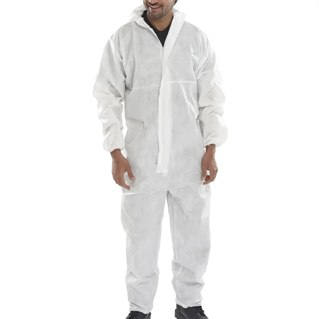 Disposable Coverall White Type 5/6 Large Pack of 20