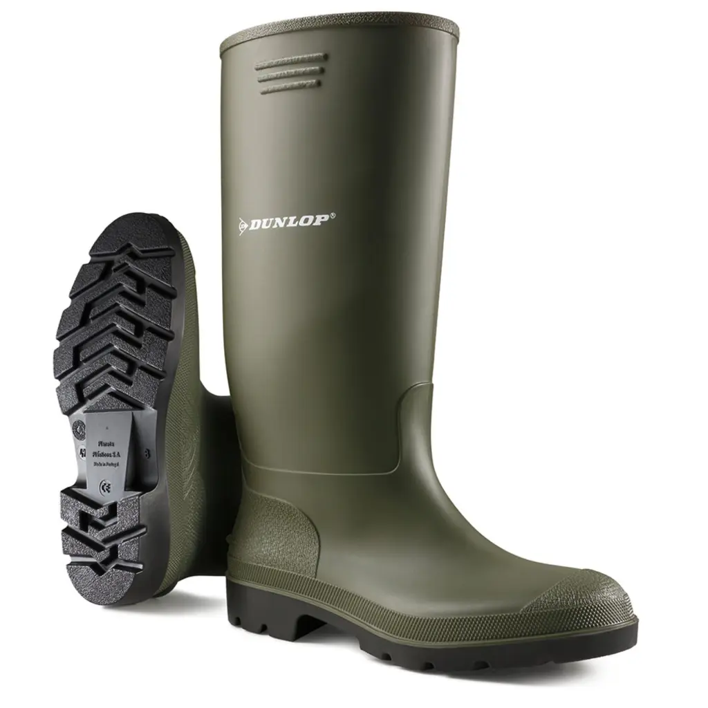 Dunlop Pricemastor PVC Non-Safety Wellington Boot Green 08