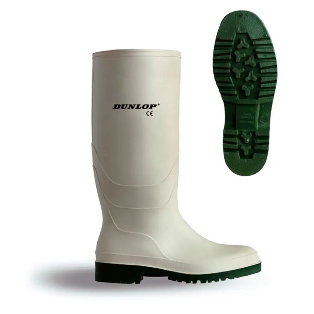 Dunlop Pricemastor PVC Non-Safety Wellington Boot White Size 06