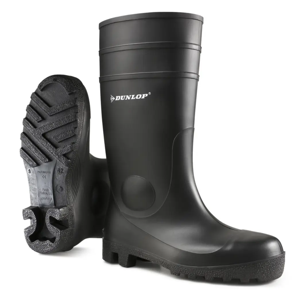 Dunlop Protomaster Full Safety PVC Wellington Black 10.5