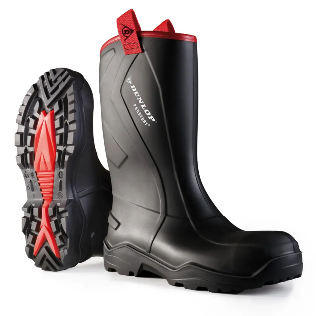 Dunlop Purofort+Rugged Full Safety Rigger Boot Black 13