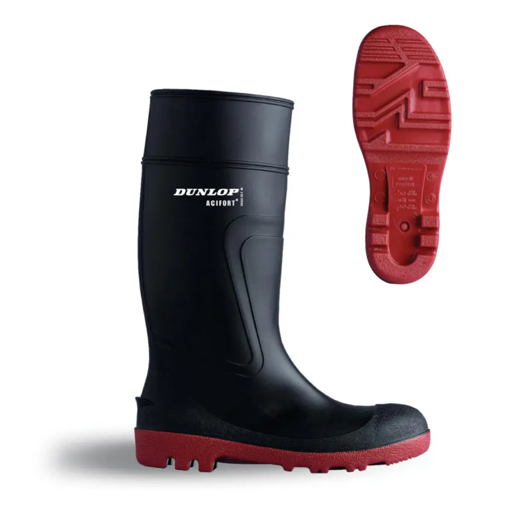 Dunlop Warwick Full Safety Wellington Black 06