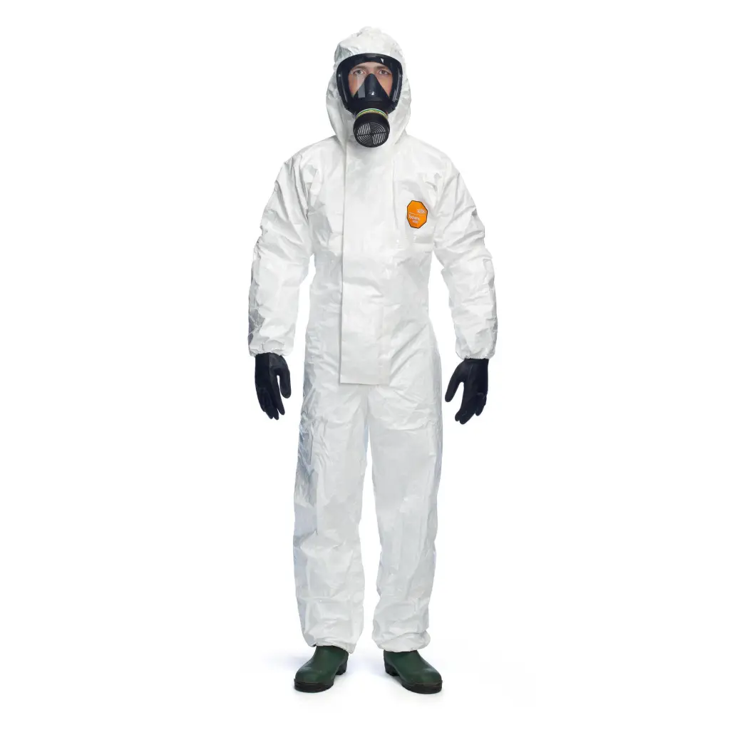 Dupont Tychem 4000S Chz5 Hooded Coverall White M