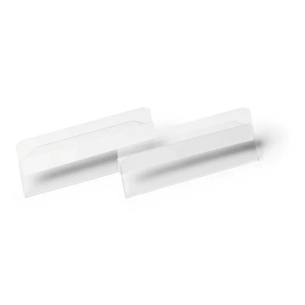 Durable Adhesive Pocket 100x38mm Clear (10)