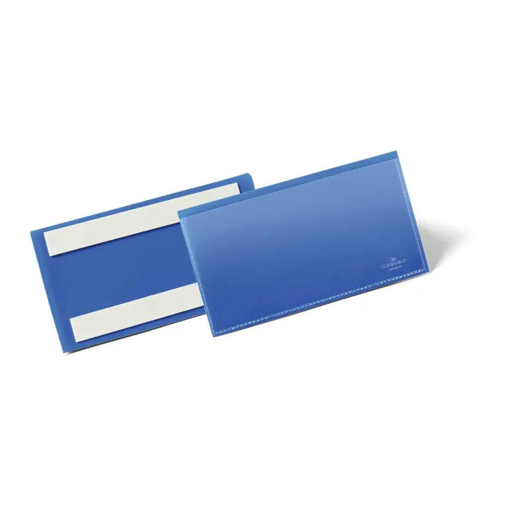 Durable Adhesive Pocket 150x67mm Blue (50)