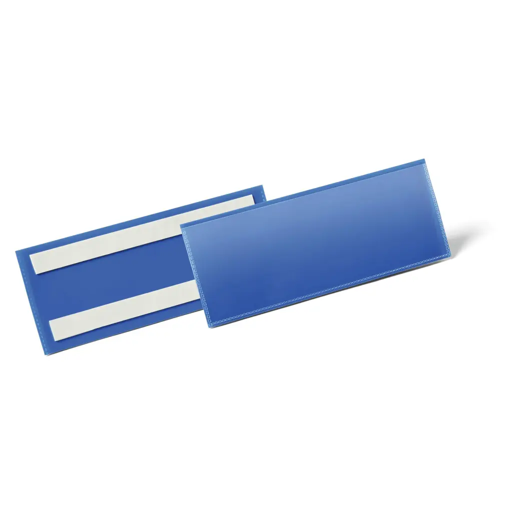 Durable Adhesive Pocket 210x74mm Blue (50)