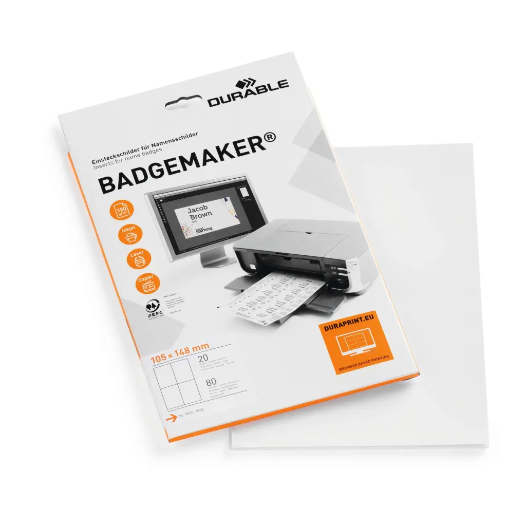 Durable BADGEMAKER A6 Inserts (80)