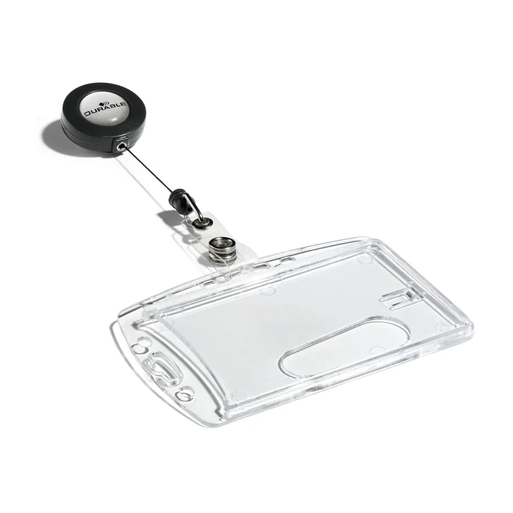 Durable Badge Reel ID Holder Clear (10)