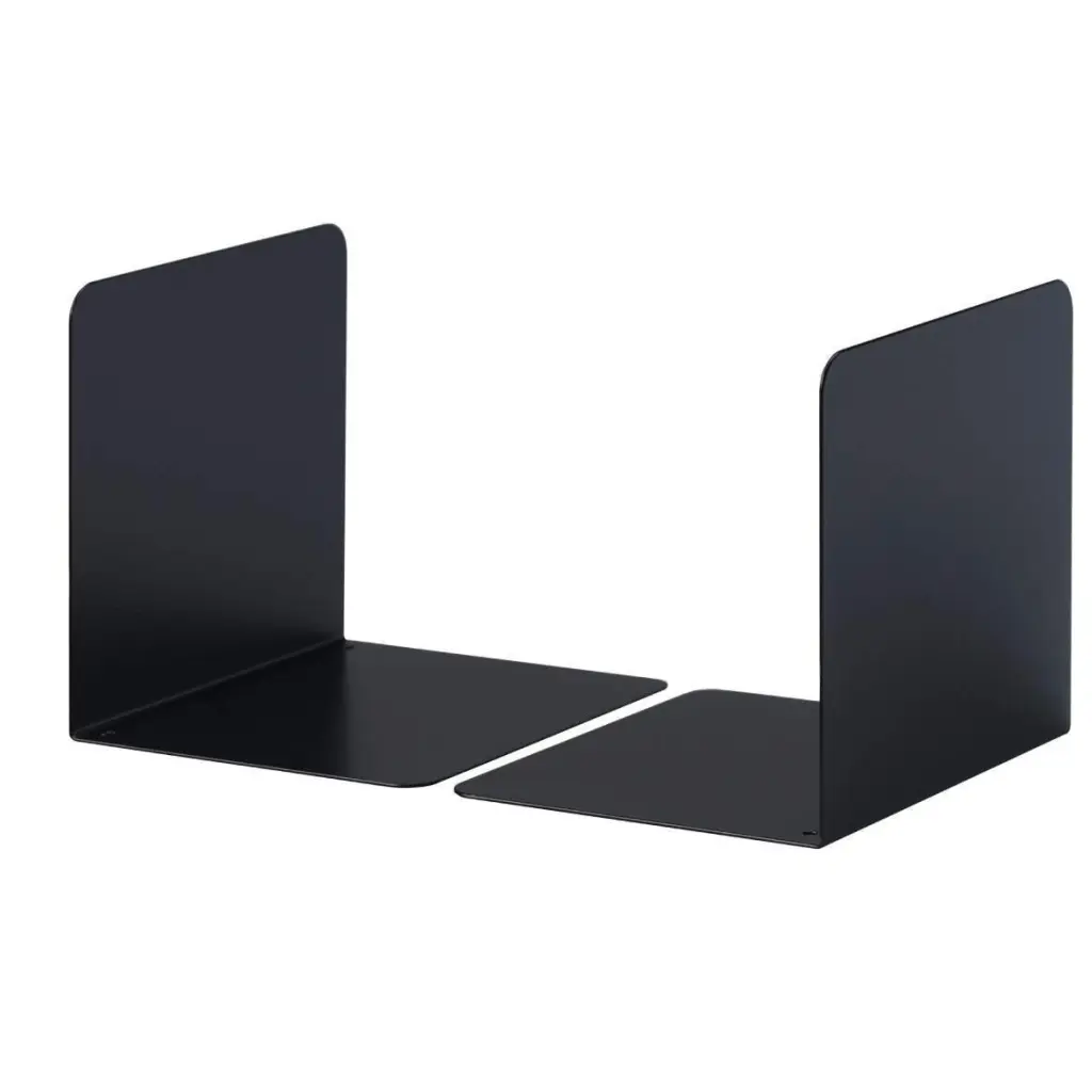 Durable Bookends Small Set of 2 Black (2)