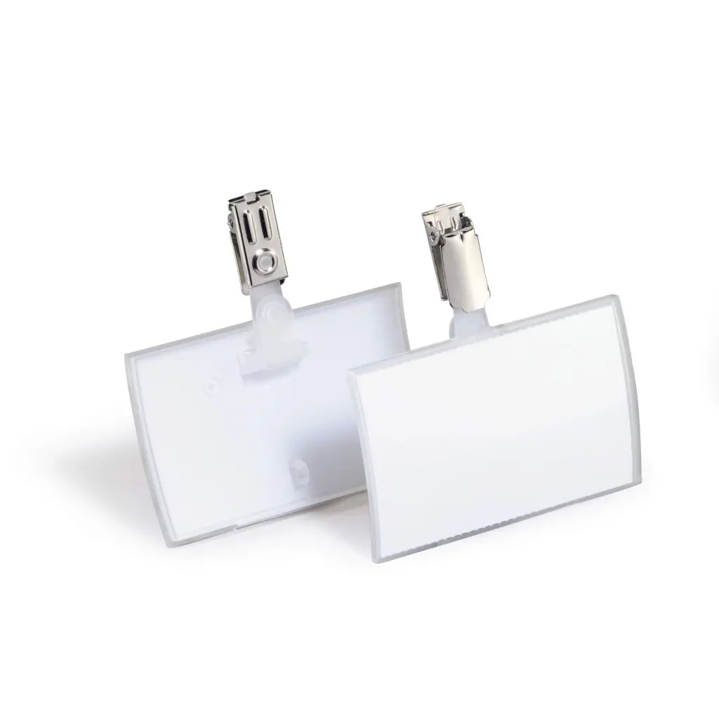 Durable CLICK FOLD Clip Badge 54x90mm (25)