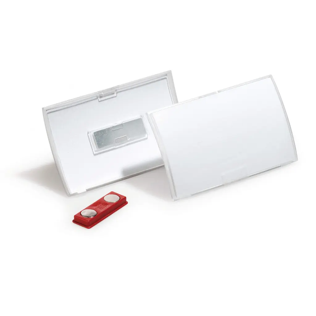 Durable CLICK FOLD Magnet Badge 40x75mm (10)