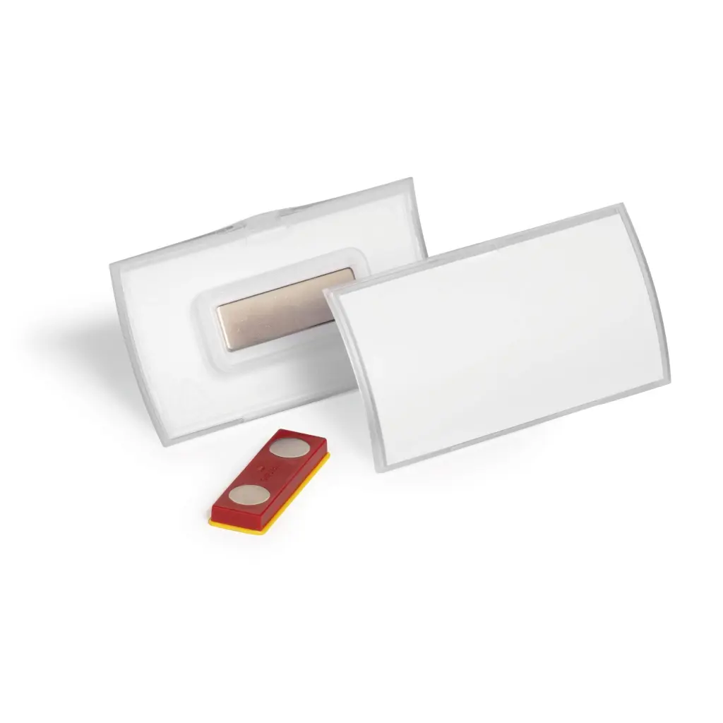 Durable CLICK FOLD Magnet Badge 40x75mm (10)