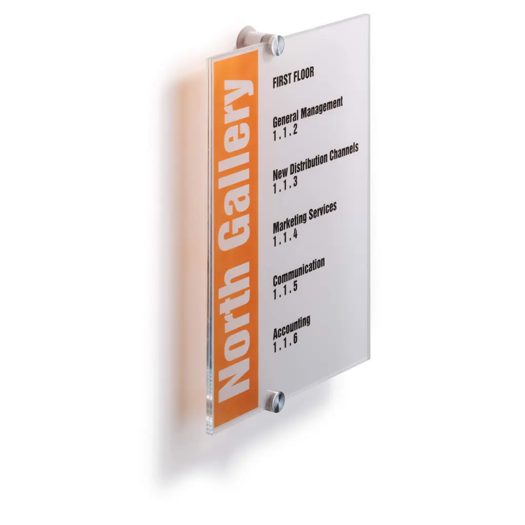 Durable CRYSTAL Door Sign A4