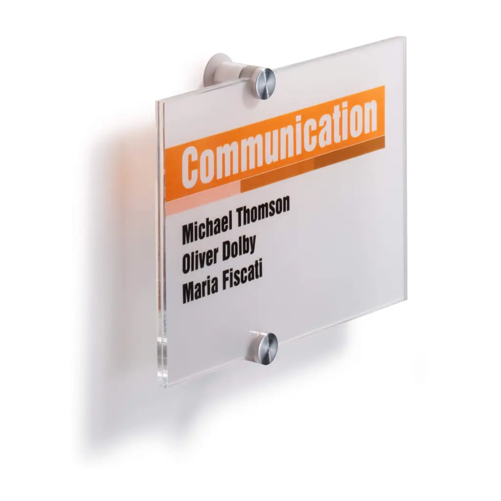 Durable CRYSTAL Door Sign A5
