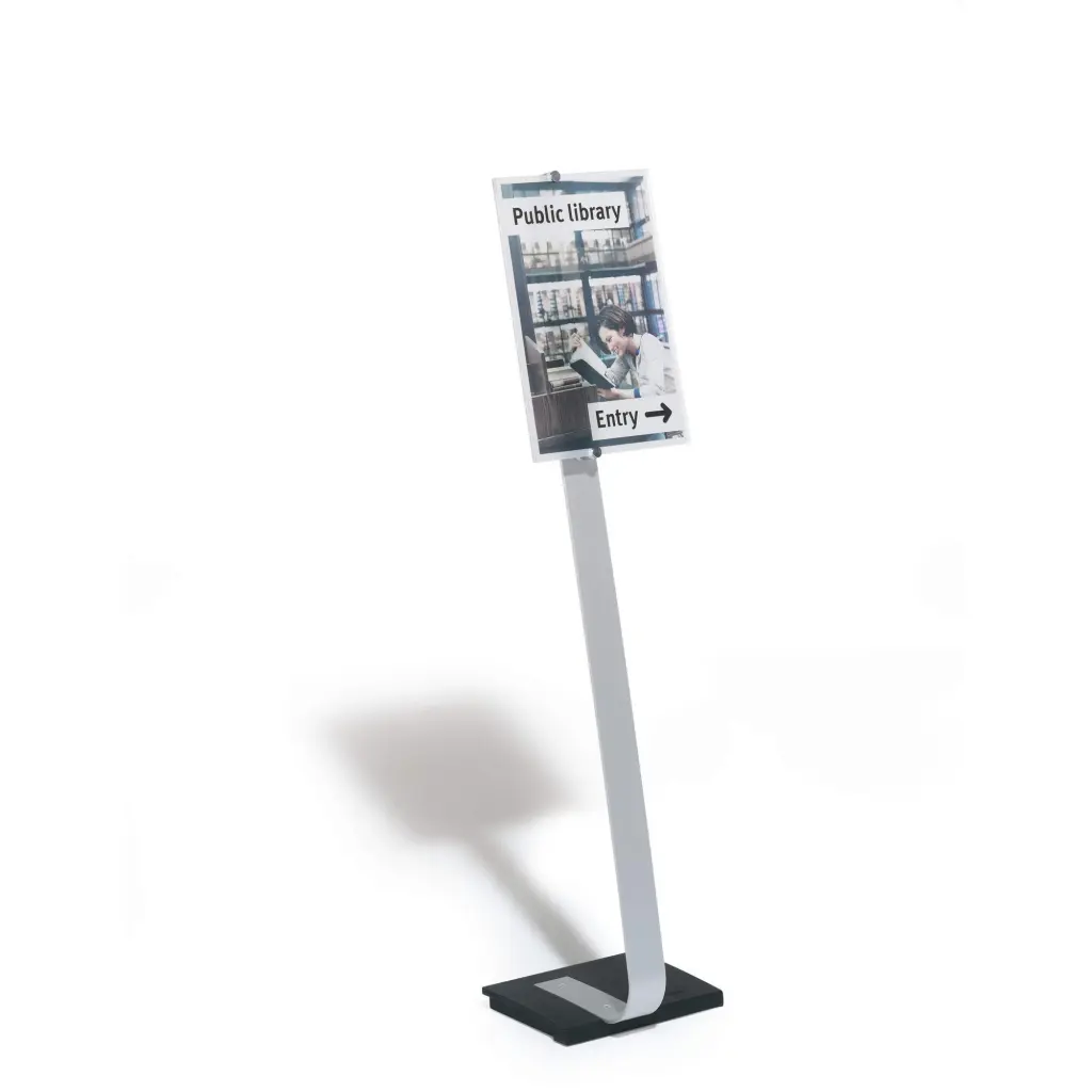 Durable CRYSTAL SIGN Floor Stand A3