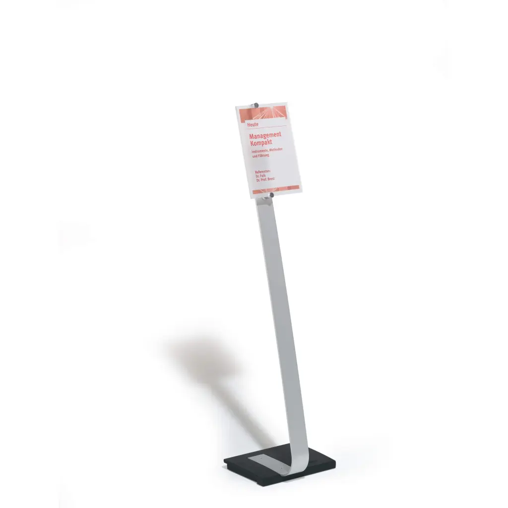 Durable CRYSTAL SIGN Floor Stand A4