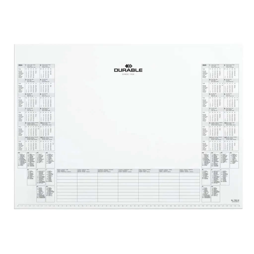Durable Calendar Pad Refill for Desk Mat