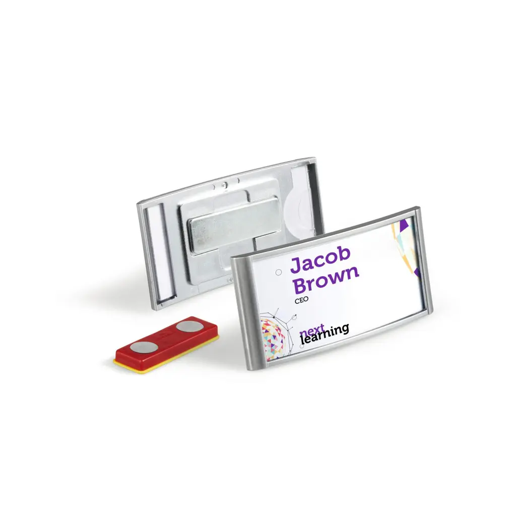 Durable Classic Magnet Badge 30x65mm (10)