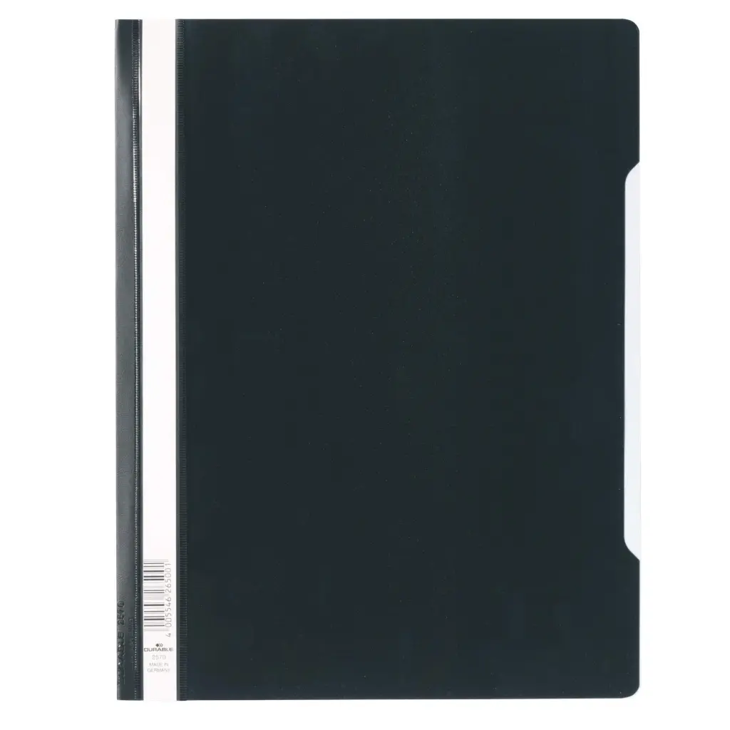 Durable Clear View A4 Folder Black (50)