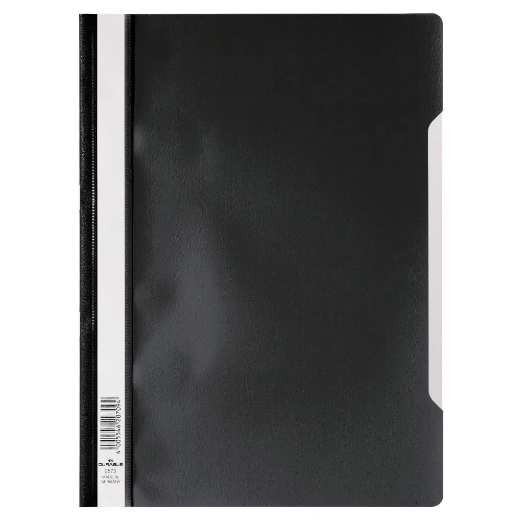 Durable Clear View A4 Folder Black (50)