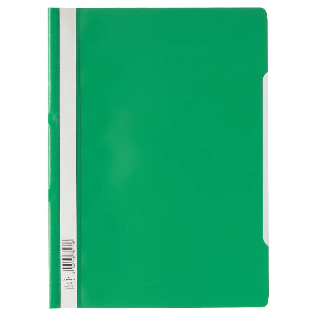 Durable Clear View A4 Folder Green  (25)