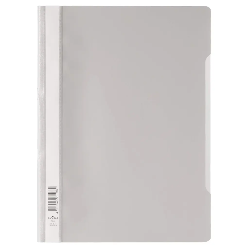 Durable Clear View A4 Folder Grey  (25)