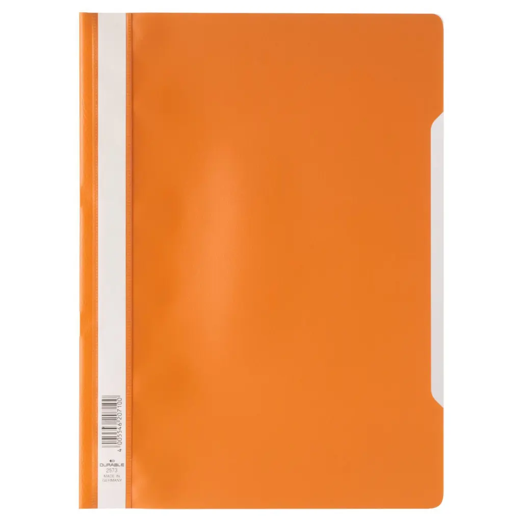 Durable Clear View A4 Folder Orange  (25)